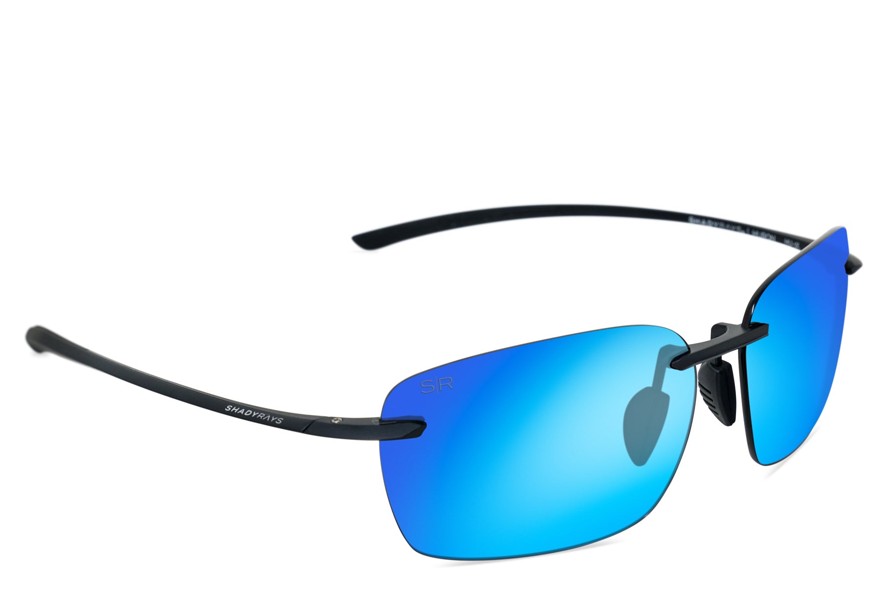 Alternative view of Huron Matte Black   Glacier Polarized