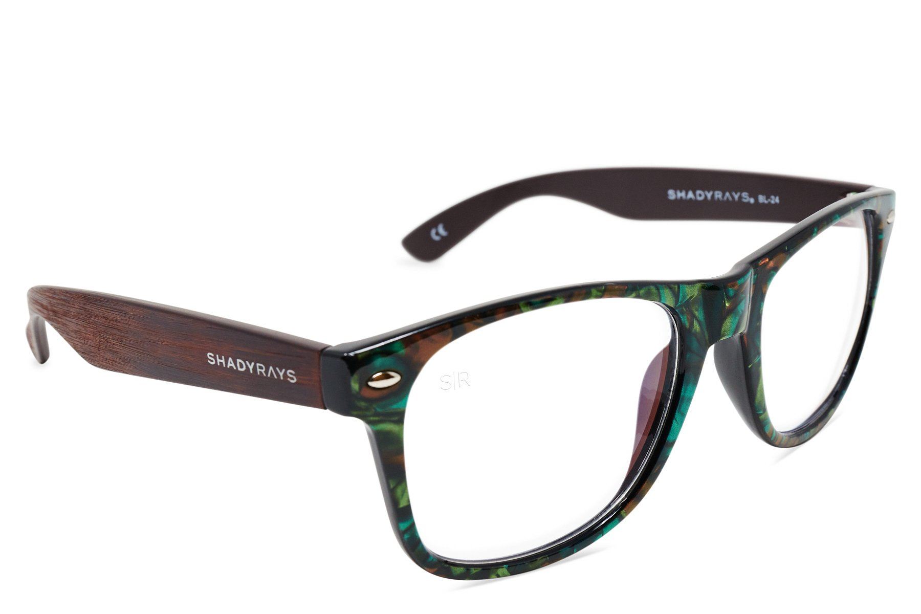 Alternative view of Blue Light Classic Timber   Abalone Seashell