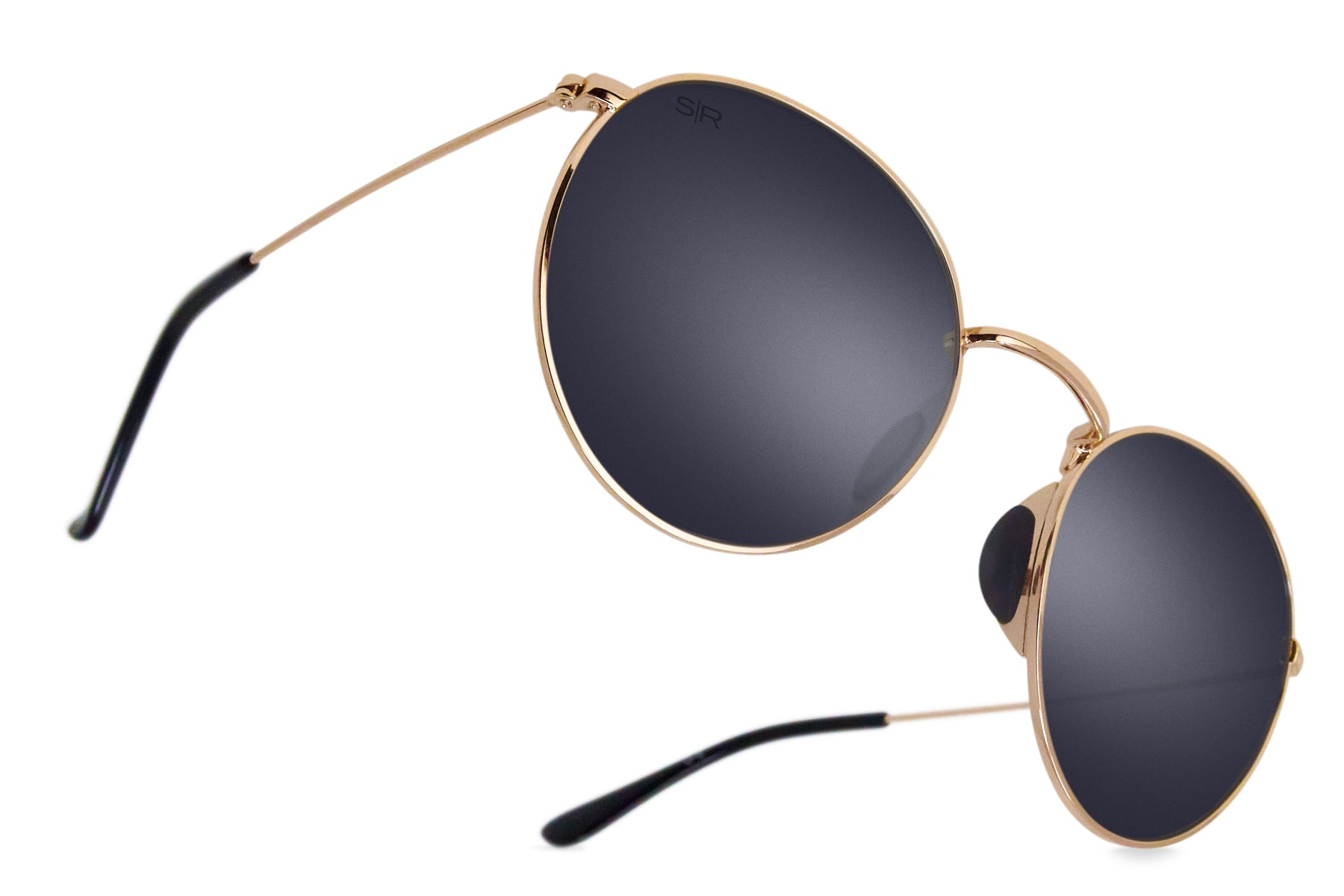 Tangle Free Aston   Black Gold Polarized