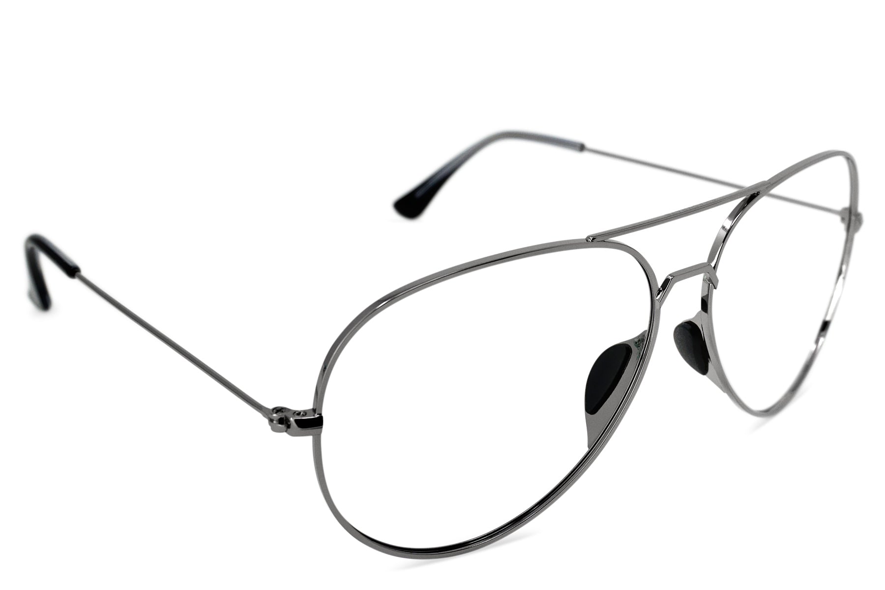 Alternative view of Tangle Free Aviator M/L Rx   Gunmetal
