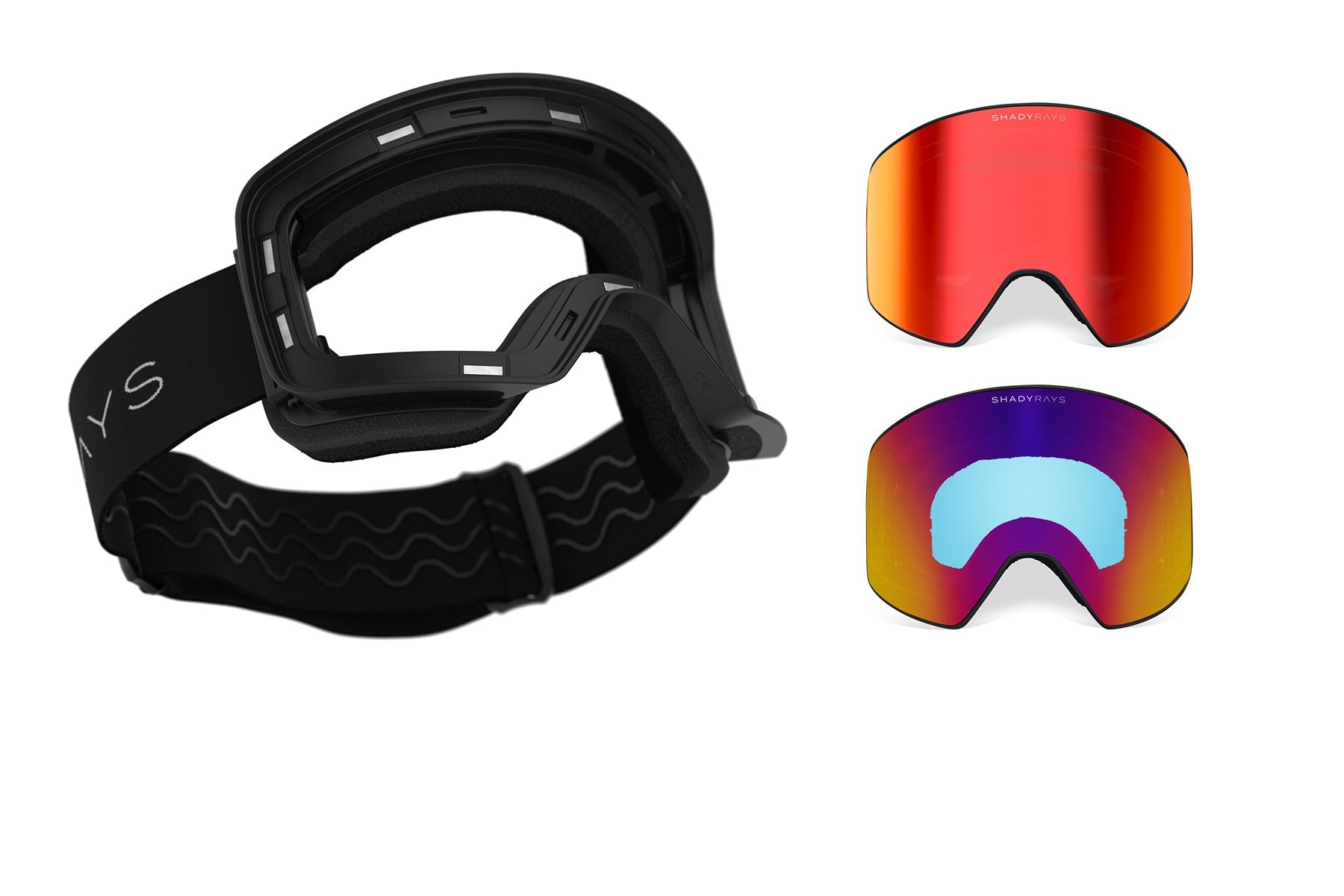 Frontier Goggle Bundle   Infrared Edge + Crystal Mirage