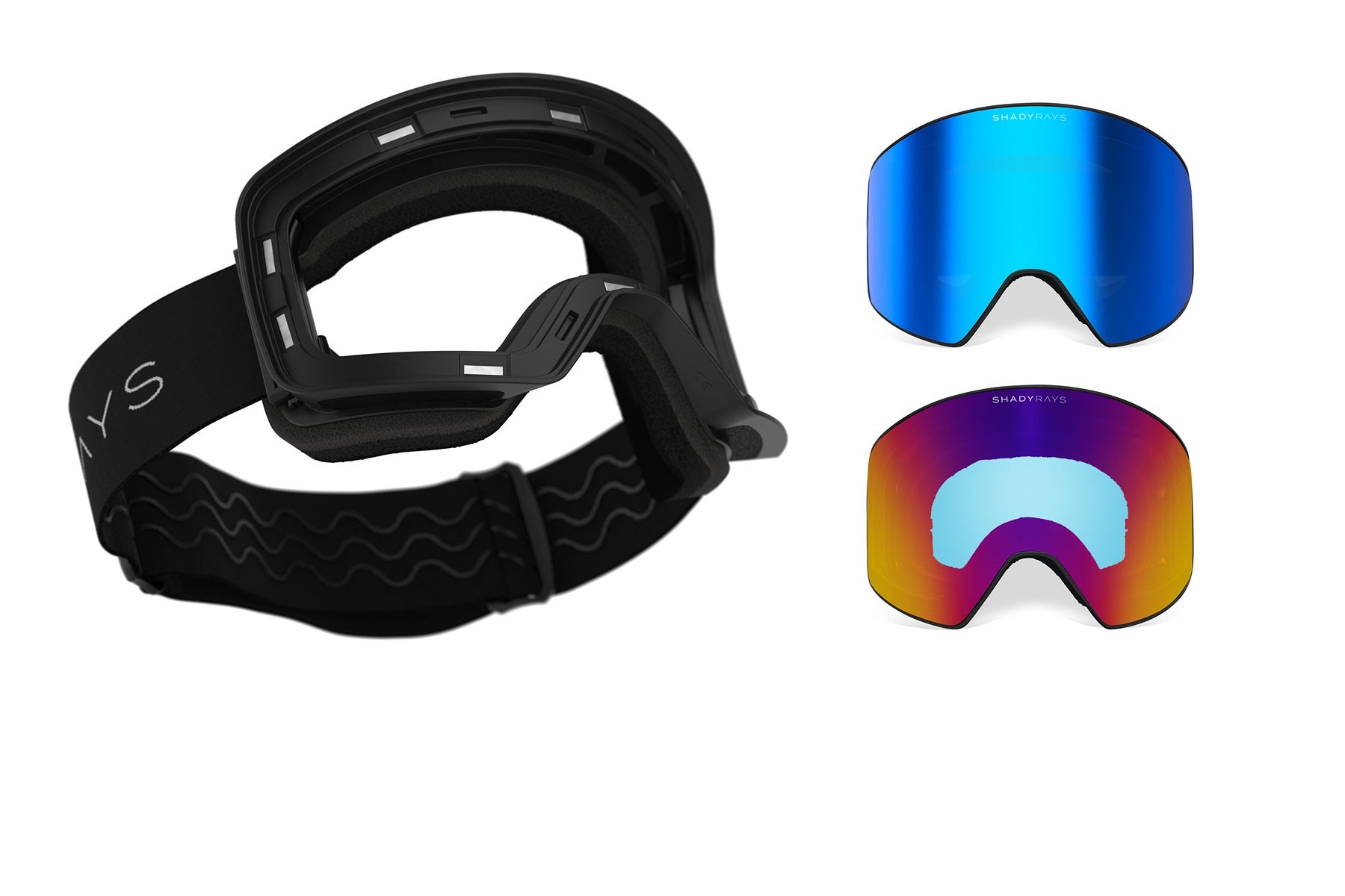 Frontier Goggle Bundle   Glacier + Crystal Mirage