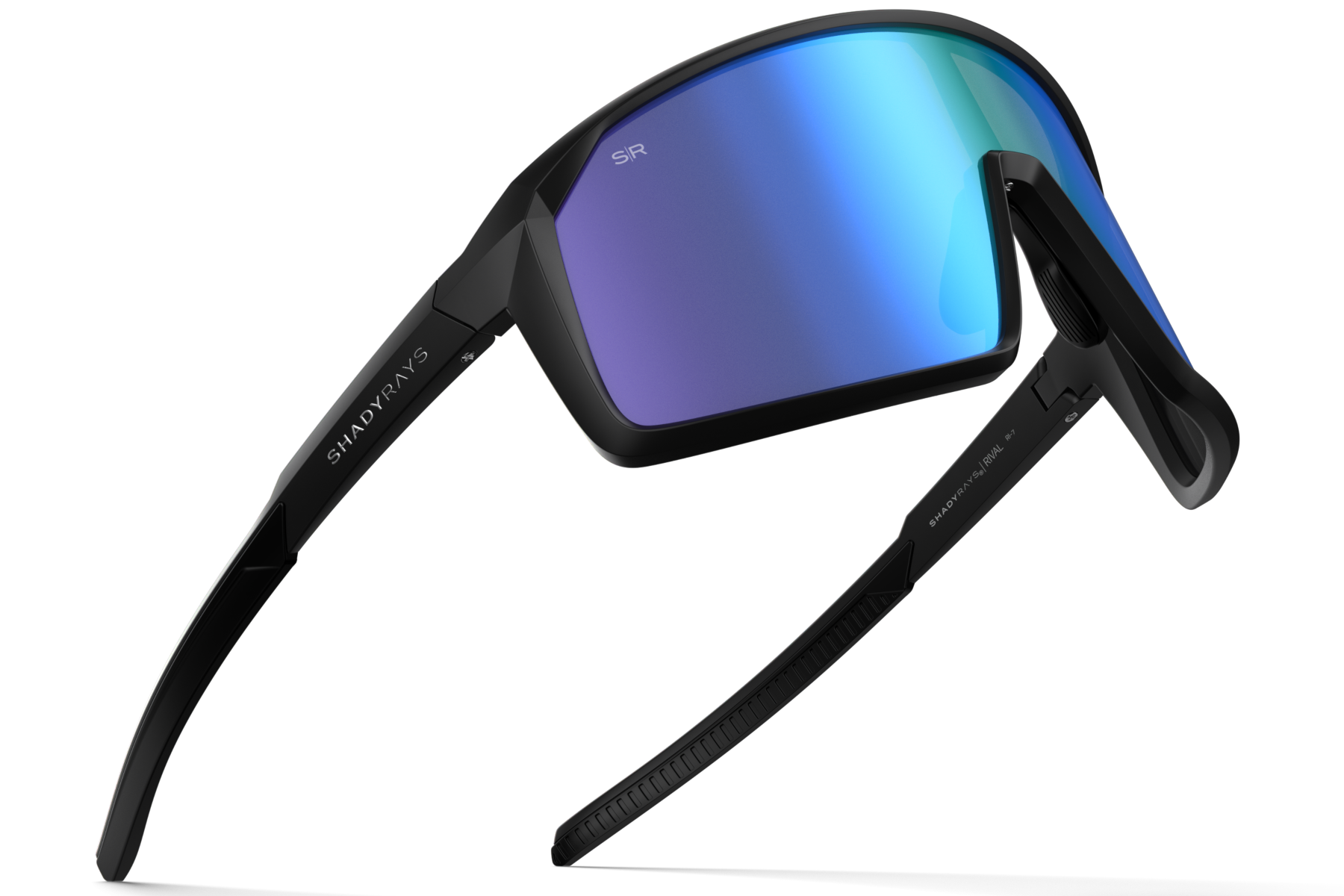 Rival Matte Black   Glacier Polarized