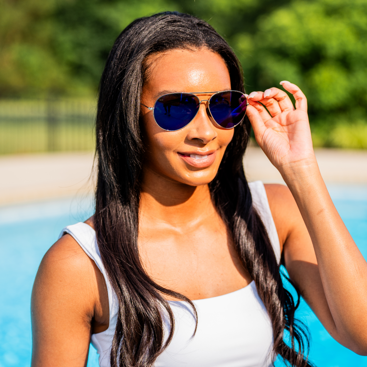 Tangle Free Aviator Liberty Blue Polarized - Image 6