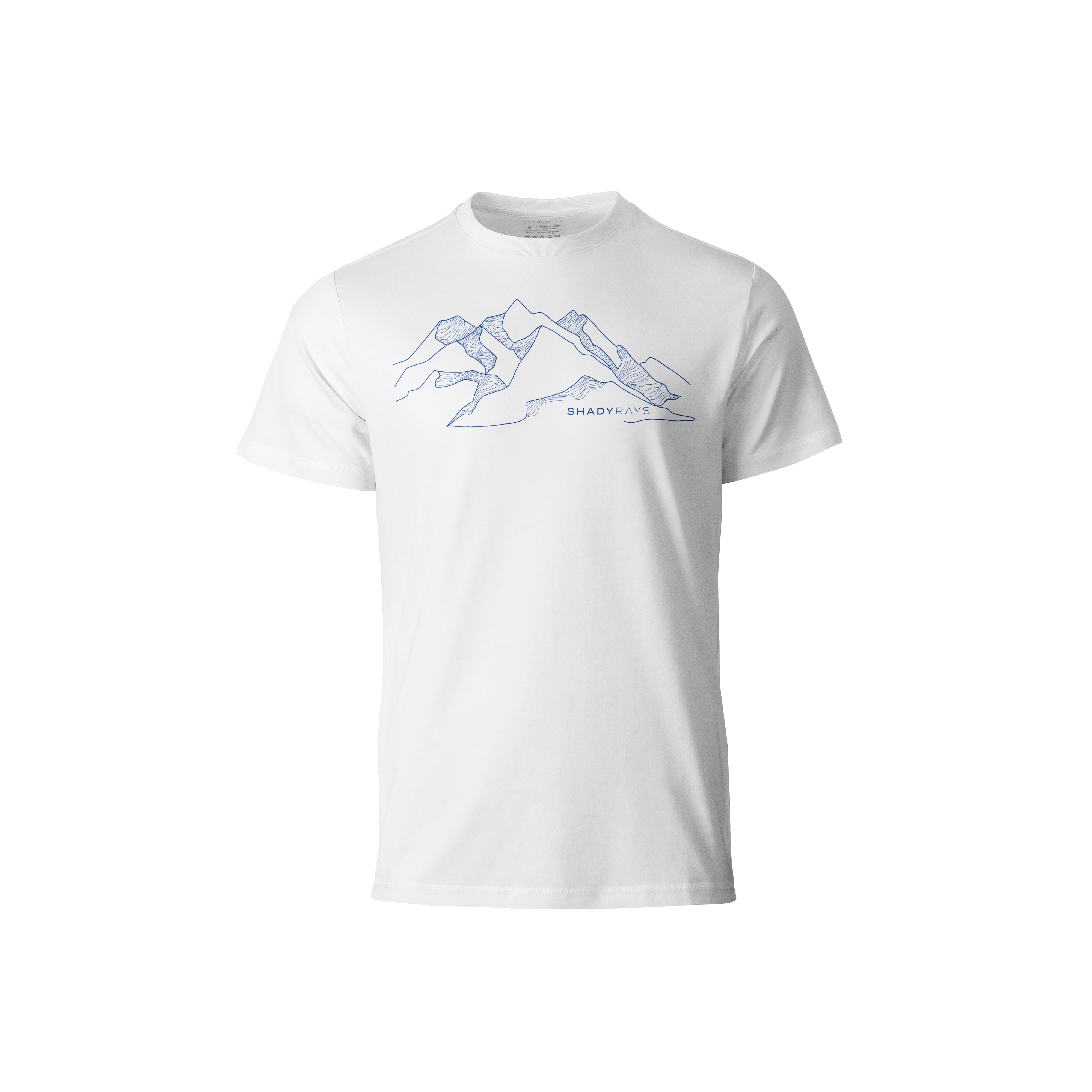 Graphic T Shirt   Mountainscape White